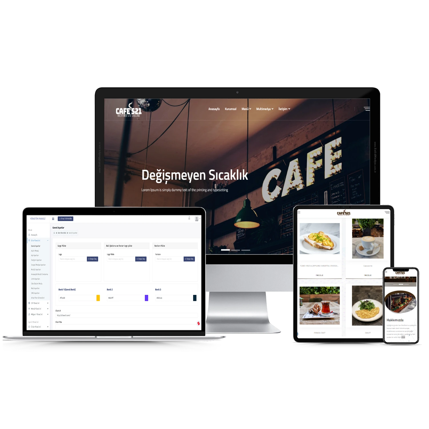 Cafe S21 Web Site Teması
