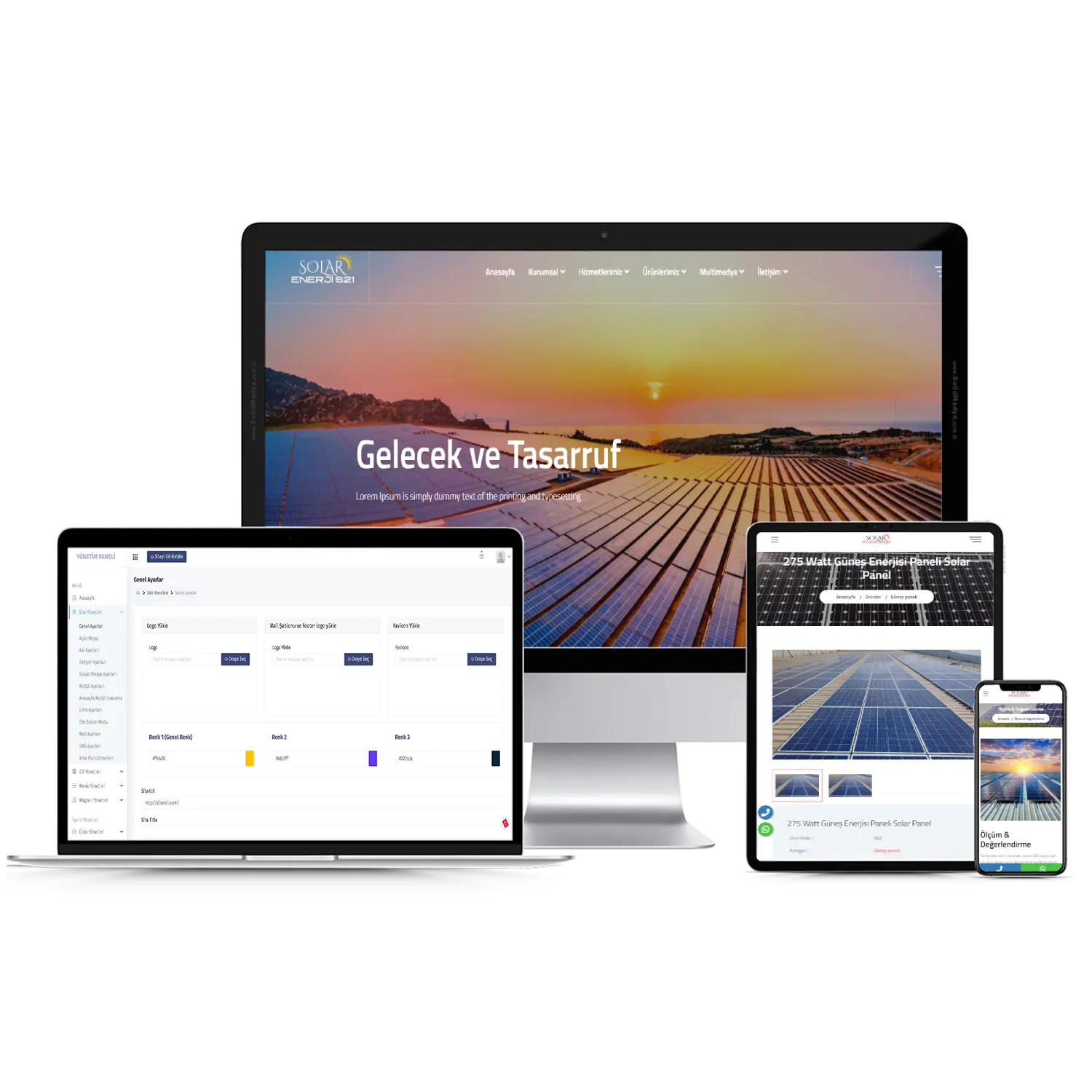 Solar Enerji S21 Web Site Teması
